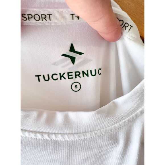 Tuckernuck White Short Sleeve Sport Performance Tee Size Small - Picture 3 of 8